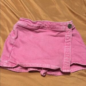 Pink skort denim 3t